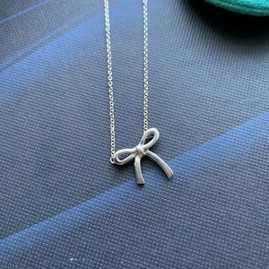 Tiffany & co. Silver Bow Necklace